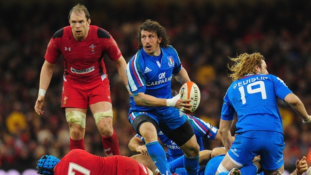 Mauro Bergamasco sustained a knock on his left thigh in his team's loss to France