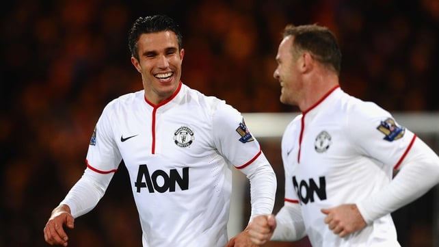 Robin Van Persie and Wayne Rooney scored the goals for David Moyes' side