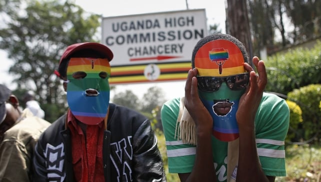 Activists in Kenya who oppose the bill protested over the issue earlier this year Activists in Kenya who oppose the bill protested over the issue earlier this year