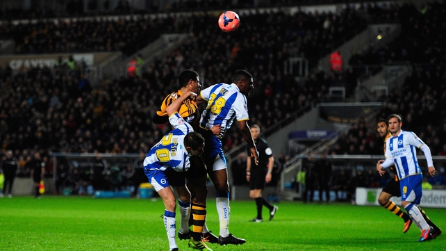 Curtis Davies headed Hull in front on 14 minutes