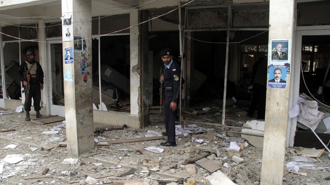 No one has claimed responsibility for the attack but Taliban insurgents are suspected (Pic: EPA) No one has claimed responsibility for the attack but Taliban insurgents are suspected (Pic: EPA)