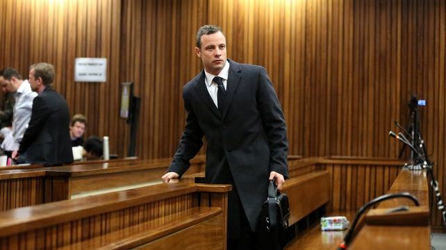 Oscar Pistorius arrives in court (Pic: EPA) Oscar Pistorius arrives in court (Pic: EPA)