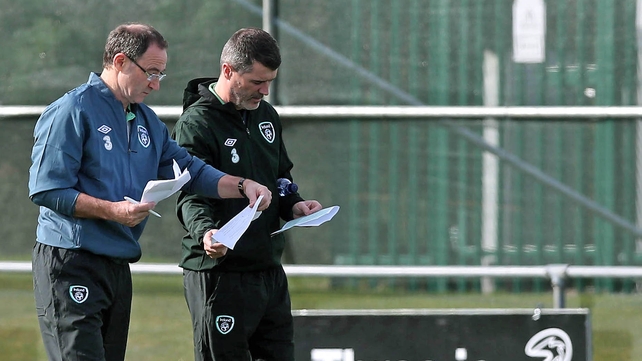 Roy Keane insists he has no plan to leave Martin O'Neill's backroom team in favour of Louis van Gaal's