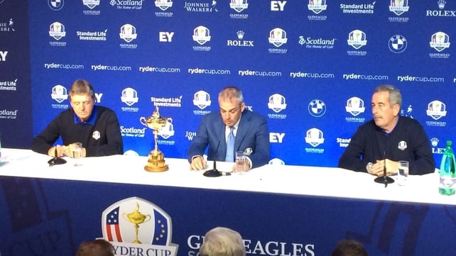 Paul McGinley (centre) said Des Smyth (left) and Sam Torrance were the first two people he had in mind for the roles