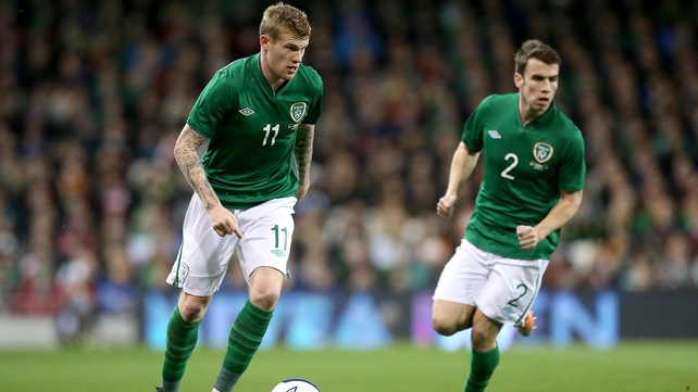 James McClean had a busy night with defensive responsibilities also a priority for the Wigan winger