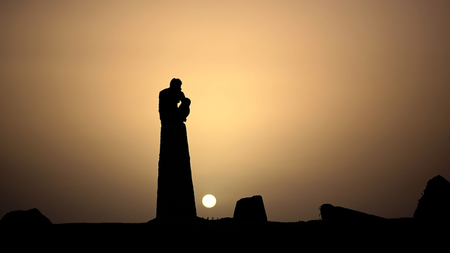 A man watches the sun set in Gaza (Pic: EPA) A man watches the sun set in Gaza (Pic: EPA)