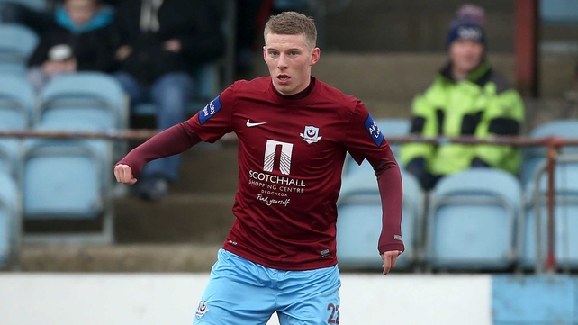 Eric Foley impressed in the Drogheda midfield