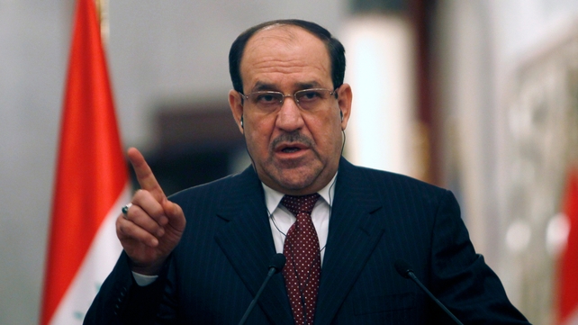 Mr Maliki said that Iraq is being attacked by the Gulf powers both 'through Syria and in a direct way' Mr Maliki said that Iraq is being attacked by the Gulf powers both 'through Syria and in a direct way'