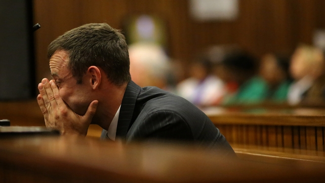 Oscar Pistorius, who denies murdering Reeva Steenkamp, became upset during evidence from the pathologist Oscar Pistorius, who denies murdering Reeva Steenkamp, became upset during evidence from the pathologist