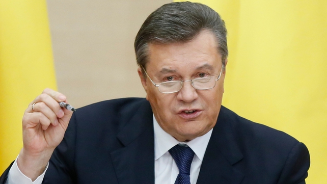 Viktor Yanukovych was deposed as Ukrainian president on 21 February (Pic: EPA)