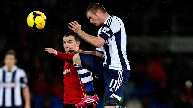 Baggies captain Brunt out with injury