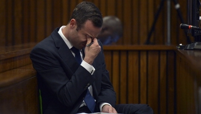 Uncontrollable sobs from Oscar Pistorius prompted an early adjournment yesterday Uncontrollable sobs from Oscar Pistorius prompted an early adjournment yesterday