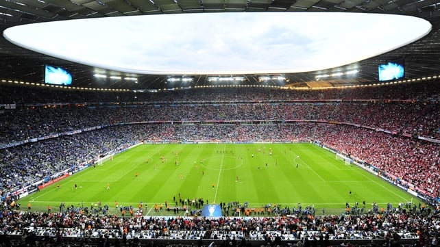 The Allianz Arena boasts a capacity of 67,812 for matches in UEFA competitions, but that figure will be reduced for the clash with Manchester United