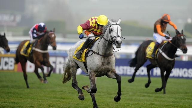 Dynaste travelled well to get up to win the Ryanair Chase