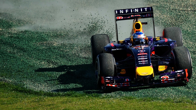 Sebastian Vettel spun out during practice in Australia