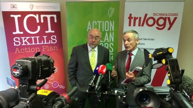 Ministers Ruairí Quinn and Richard Bruton pictured at the launch of the Government's ICT Skills Action Plan Ministers Ruairí Quinn and Richard Bruton pictured at the launch of the Government's ICT Skills Action Plan