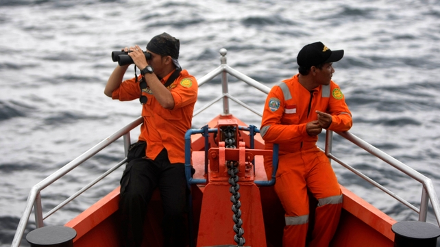 Indonesian Search And Rescue personnel on a rescue ship heading to the Andaman sea(Pic: EPA) Indonesian Search And Rescue personnel on a rescue ship heading to the Andaman sea(Pic: EPA)
