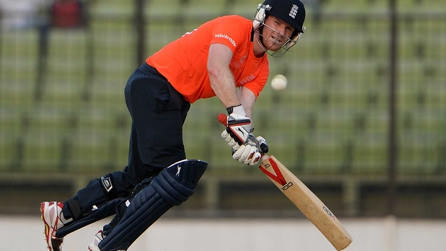 England's innings was devoid of fireworks, Morgan by some distance the top performer