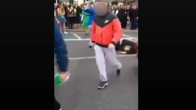 An investigation is under way after a video apparently showing a man being kicked in the head An investigation is under way after a video apparently showing a man being kicked in the head
