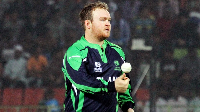 Paul Stirling had to retire hurt during Ireland's win over UAE