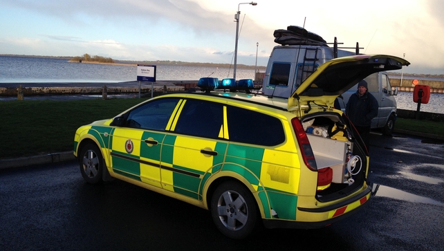 Emergency services at the scene of the search on Lough Ree Emergency services at the scene of the search on Lough Ree