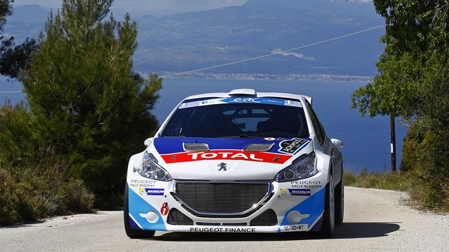 Craig Breen had held a slender lead after the first three stages