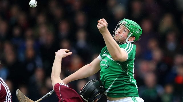 Limerick's Shane Dowling and Ronan Burke of Galway