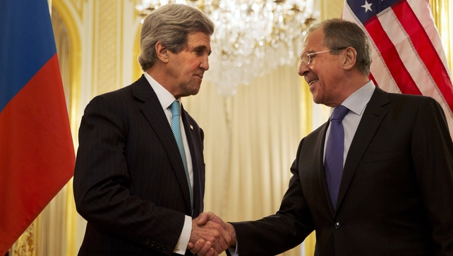 Sergei Lavrov and John Kerry met in Paris this evening Sergei Lavrov and John Kerry met in Paris this evening