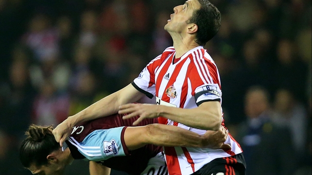 John O'Shea was substituted after an hour of the game