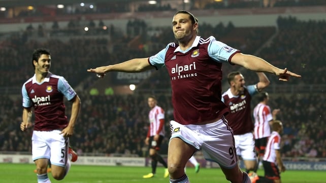 Andy Carroll grabbed opening goal against Sunderland