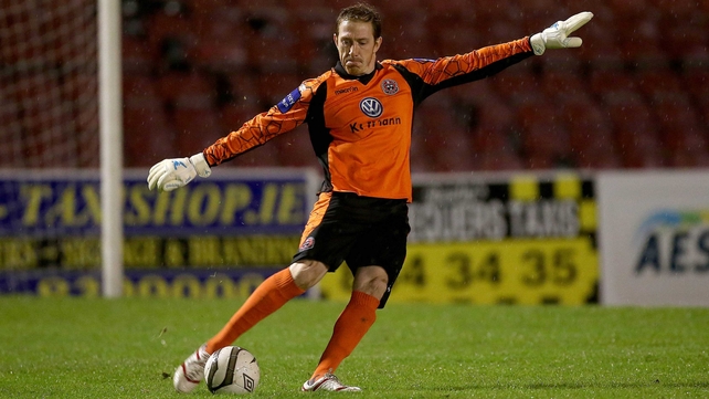 Dean Delaney turned in an fine display in the Bohemians goal