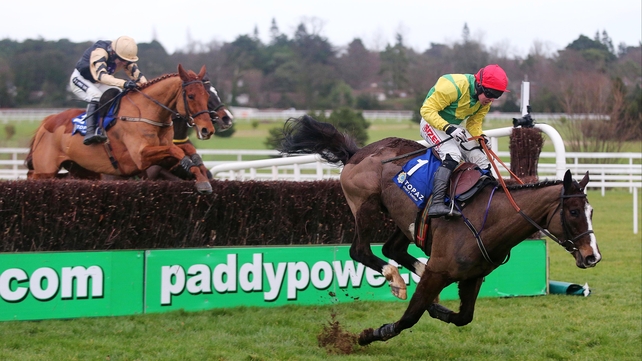 Aupcharlie hits the ground at Leopardstown