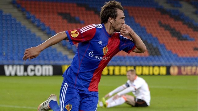 Matias Delgado scored on the double for Basle