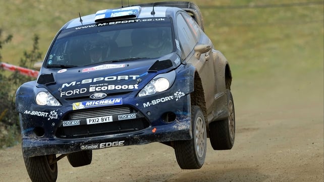 The M-Sport Fords of Mikko Hirvonen (pictured) and Ott Tanak dominated on the opening day of action at Rally de Portugal