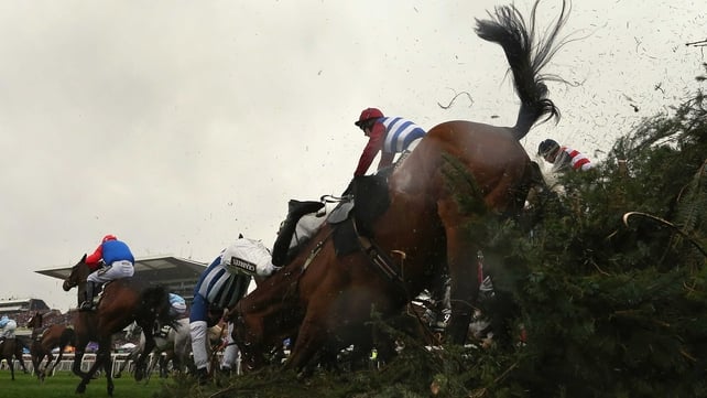 Teaforthree unseats Nick Scholfield falls after jumping The Chair