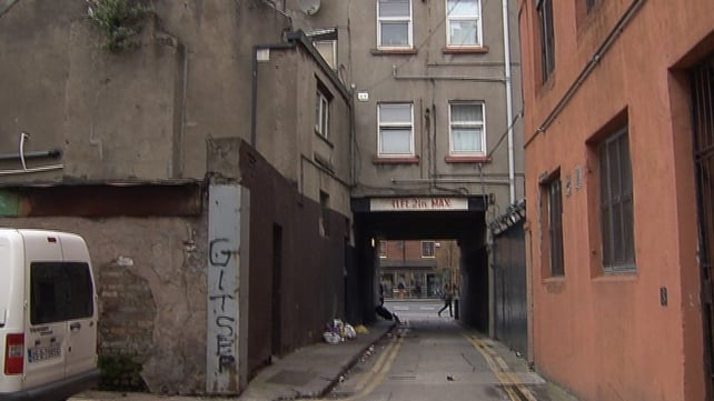 The incident occurred in Kelly's Row off Dorset Street in Dublin The incident occurred in Kelly's Row off Dorset Street in Dublin