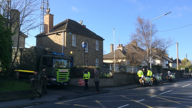 The letter addressed to Mr Shatter was brought to Rathfarnham Garda Station The letter addressed to Mr Shatter was brought to Rathfarnham Garda Station