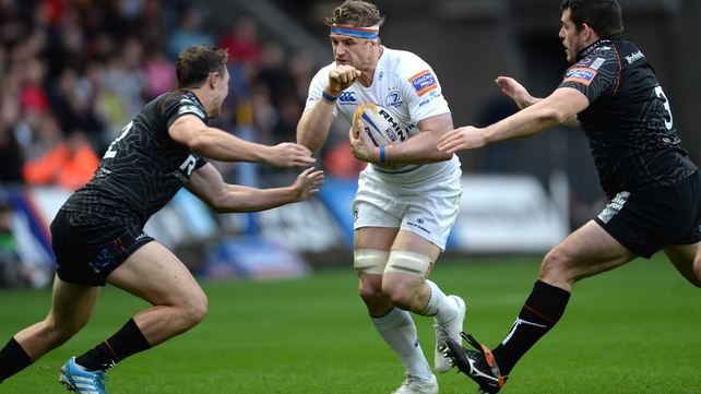 Jamie Heaslip tries to make some ground