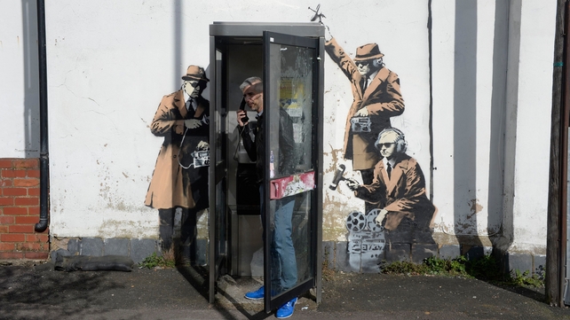Celebrated Bristol street artist Banksy has yet to officially confirm the piece on his website Celebrated Bristol street artist Banksy has yet to officially confirm the piece on his website