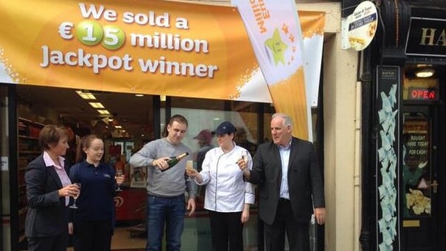 The winning ticket was sold in Staunton's Costcutter Express in Castlebar The winning ticket was sold in Staunton's Costcutter Express in Castlebar