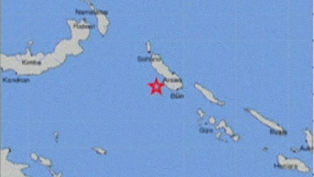 The 7.5-magnitude earthquake struck off the coast of Papua New Guinea at 11.30pm local time The 7.5-magnitude earthquake struck off the coast of Papua New Guinea at 11.30pm local time