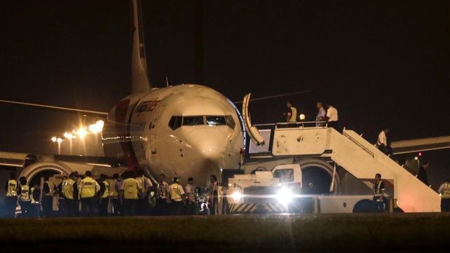 Malaysia Airlines flight MH192 after it turned back to Kuala Lumpur airport Malaysia Airlines flight MH192 after it turned back to Kuala Lumpur airport