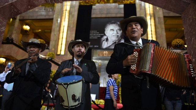 Musicians play Vallenato, a popular folk music from Colombia, during the tribute to late Colombian Literature Nobel Prize laureate Gabriel Garcia Marquez Musicians play Vallenato, a popular folk music from Colombia, during the tribute to late Colombian Literature Nobel Prize laureate Gabriel Garcia Marquez