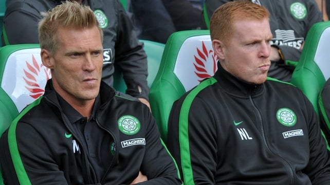 Johan Mjallby (left) has parted company with Celtic and Neil Lennon
