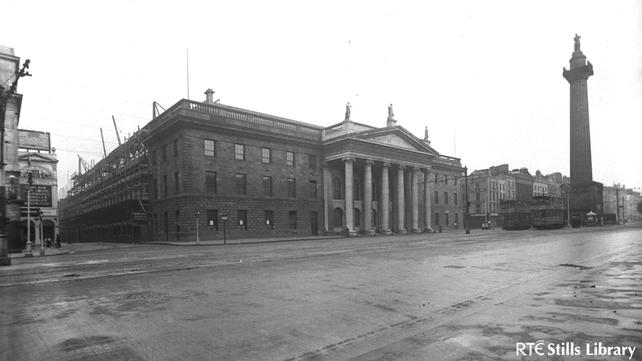 General Post Office (GPO), O'Connell Street, Dublin, 1916 © RTÉ Archives 0509/045 General Post Office (GPO), O'Connell Street, Dublin, 1916 © RTÉ Archives 0509/045
