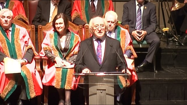 President Michael D Higgins said he was honoured to become a Freeman of Cork President Michael D Higgins said he was honoured to become a Freeman of Cork