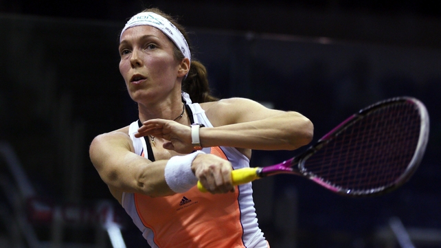 Madeleine Perry lost her match with France's Camille Serme
