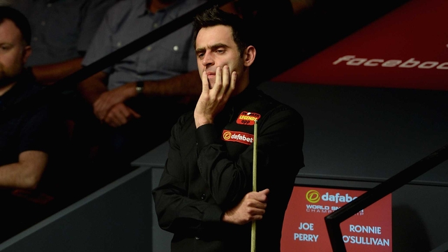 Ronnie O'Sullivan looking concerned