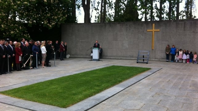 Micheál Martin was speaking at an Easter Rising commemoration at Arbour Hill in Dublin Micheál Martin was speaking at an Easter Rising commemoration at Arbour Hill in Dublin