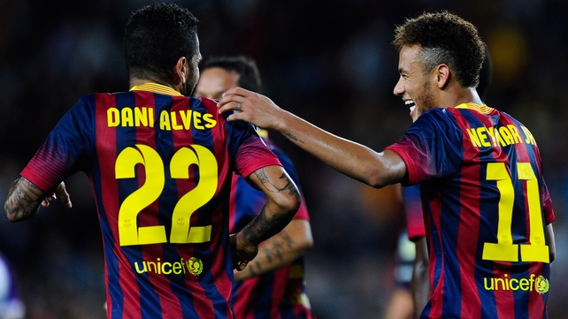 Neymar has come out to back his team-mate Dani Alves who received racist abuse from Villareal fans